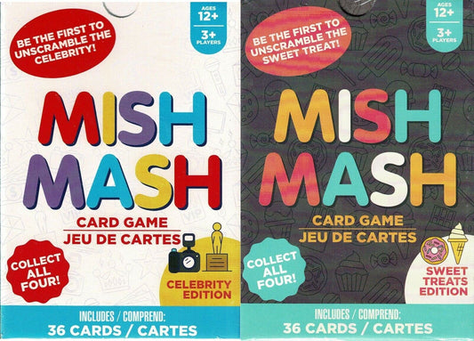 Mish Mash Celebrity Edition + Sweet Treats Edition - Playing Cards Game Set