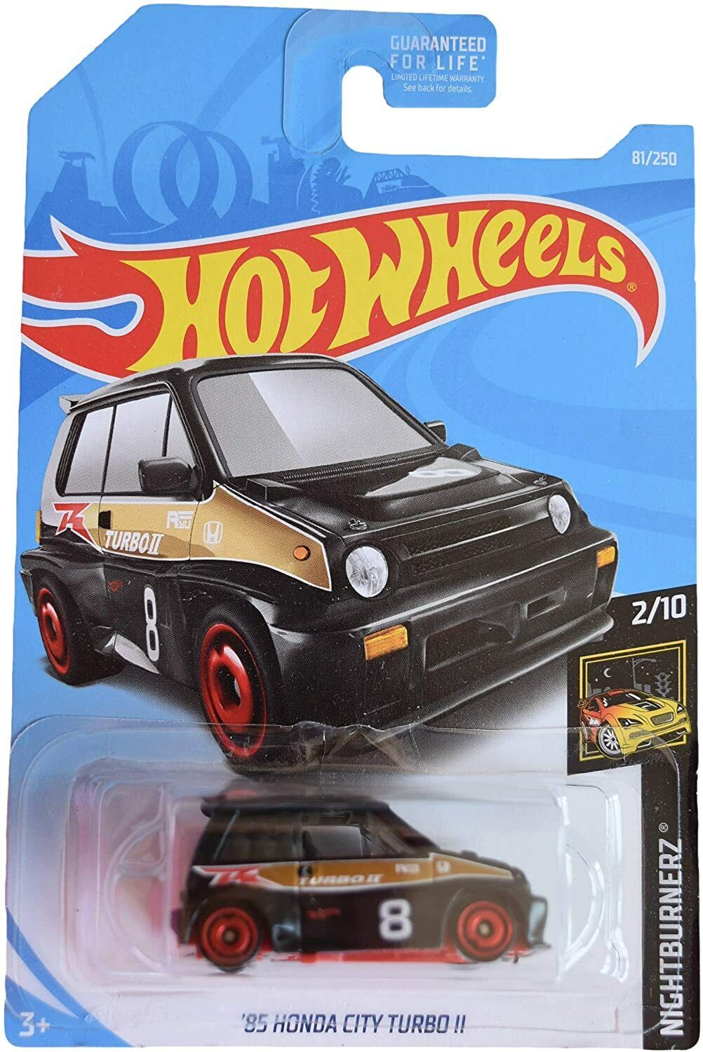 Mattel Hot Wheels '85 Honda City Turbo II 81/250, Black