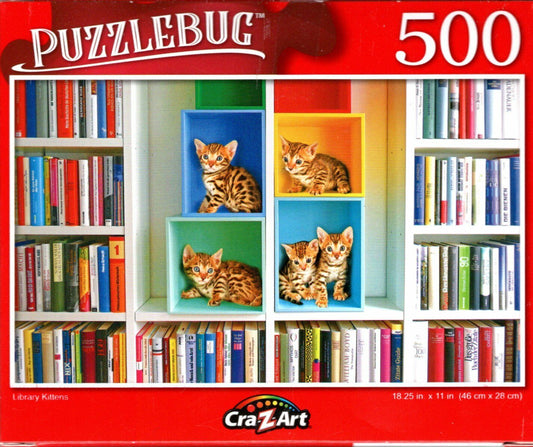 Library Kittens - 500 Pieces Jigsaw Puzzle