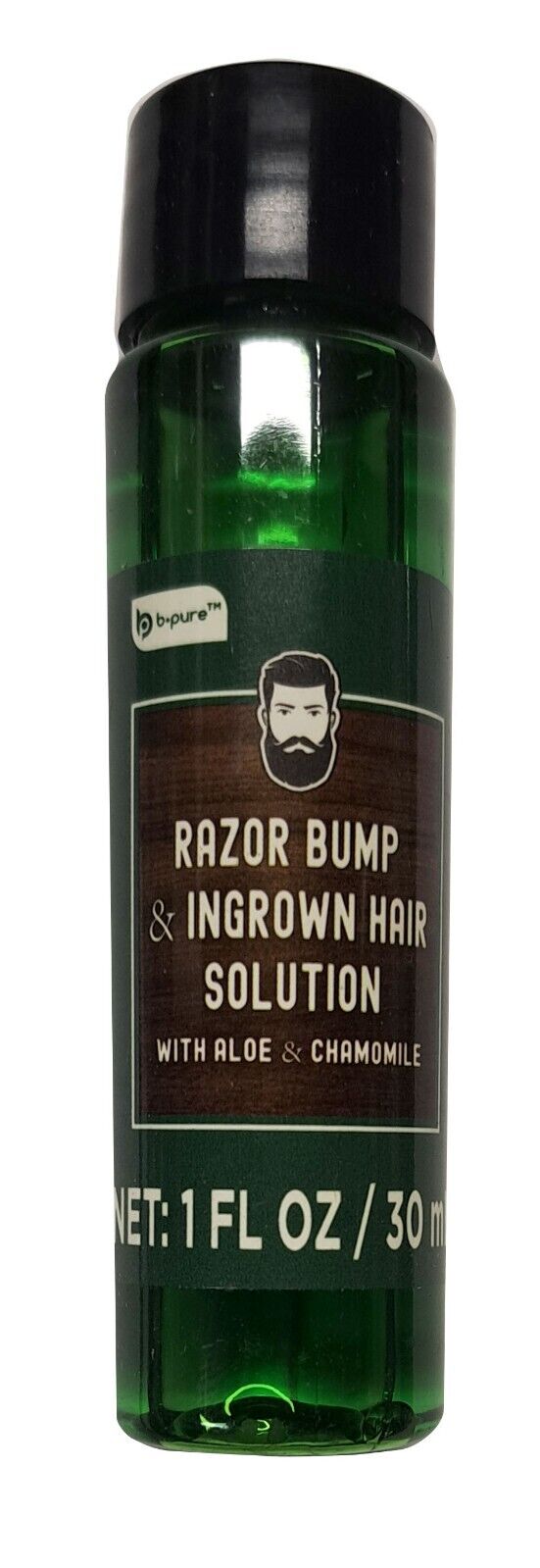 Bpure Razor Bump & Ingrown Hair Solution, Net 1 Fl.oz (with Aloe)
