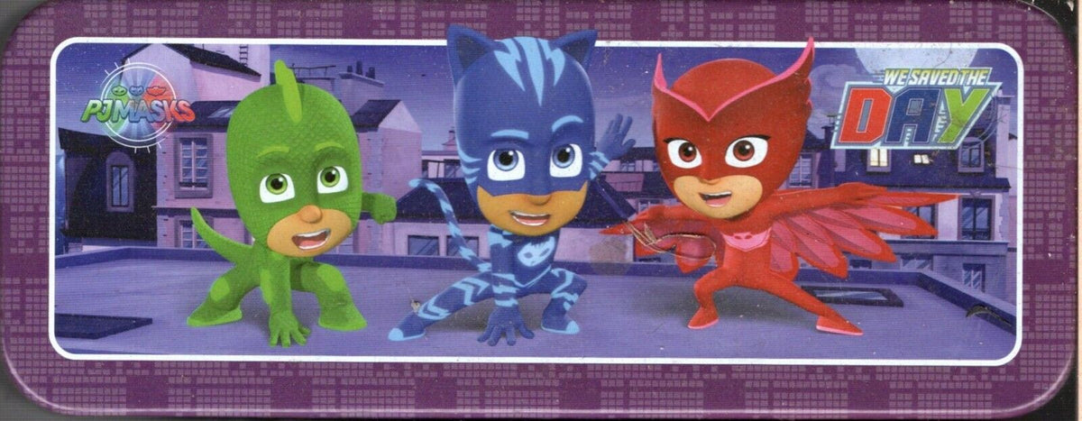 PJ Masks - Metal Tin Case Pencil Box Storage (1 Case per order)