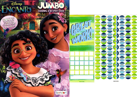 Disney Encanto - Jumbo Coloring & Activity Book Book 80 pages + Award Stickers