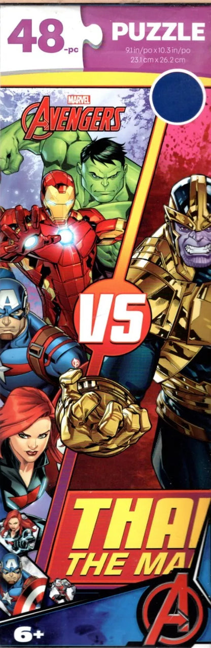 Marvel Avengers & SpongeBob - 48 Pieces Jigsaw Puzzle (Set of 2)