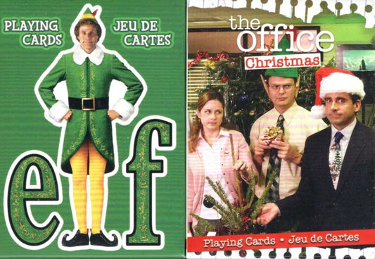 Elf, CHRISTMAS VACATION PLAYING CARD DECKS (Set of 2)