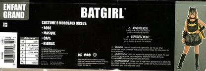 Superhero Batman Batgirl Plus Size Halloween Costume, Dress Size Kids L.Us 12-14