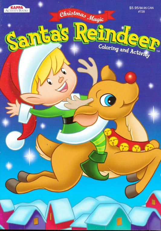 Christmas Magic Coloring & Activity Book ~ Santa's Reindeer