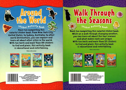 Sticker Activity Book - Walk Through The Seasons, Around The World With Stickers