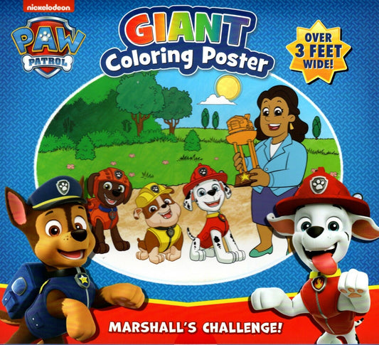 Nickelodeon Paw Patrol - Giant Coloring Poster - Marshall's Challenge!