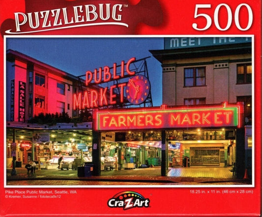 Pike Place Public Market, Seattle - 500 Pieces Jigsaw Puzzle