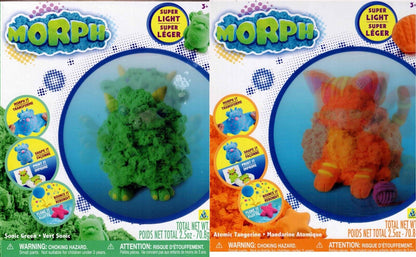Morph Molding Dough Sonic Green and Atomic Tangerine THE ORB foam light clay
