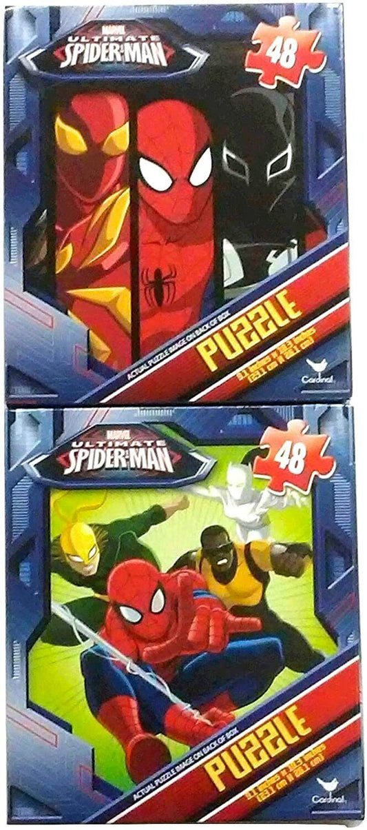 Marvel Ultimate Spiderman Puzzles (Set of 2) Luke Cage, Iron Fist, Nova (48 Pc)