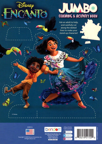 Disney Encanto - Jumbo Coloring & Activity Book Book 80 pages + Award Stickers