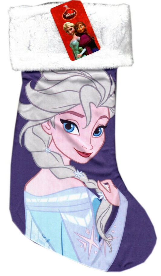 Frozen - 18" Full Printed Satin Christmas Stocking with Plush Cuff - v5