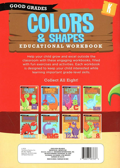 Good Grades Kindergarten Educational Workbooks Colors & Shapes - v2