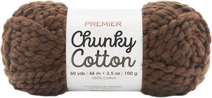Premier Yarns Chocolate Yarn Chunky Cotton (Set of 3 Pack)