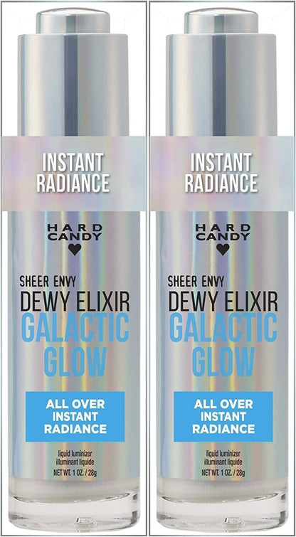 Hard Candy Sheer Envy Galactic Glow Dewy Elixir, 1493 Dewy, 1 oz (Set of 2)