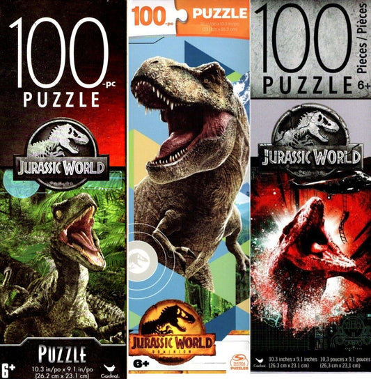 Universal Studios Jurassic World - 100 Piece Jigsaw Puzzle (Set of 3)
