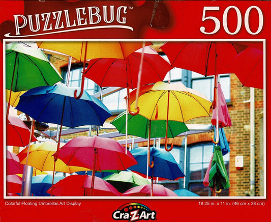 Colorful Umbrellas - 500 Pieces Jigsaw Puzzle