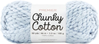 Premier Yarns Sky Blue Yarn Chunky Cotton (Set of 2 Pack)