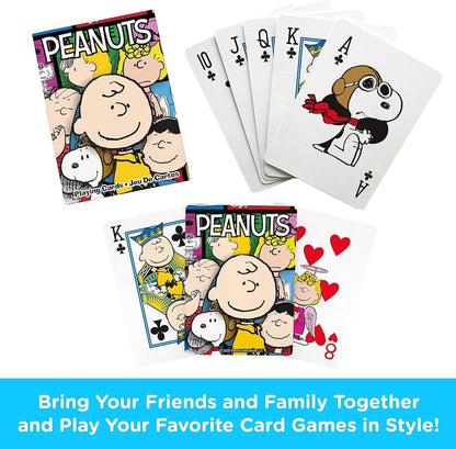 AQUARIUS Peanuts & Garfield - Playing Cards (Set of 2)