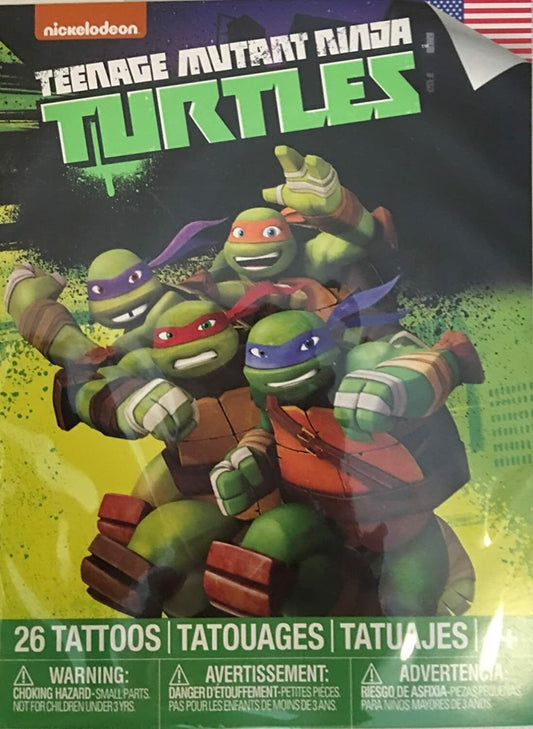Teenage Mutant Ninja Turtles Temporary Tattoos ~ 26 count