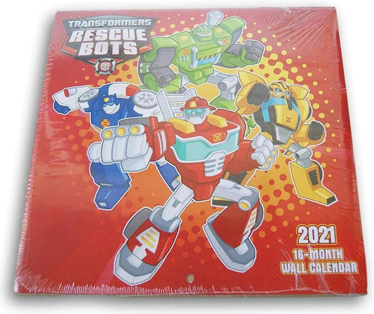 Transformers Rescue Bots 2021 Sixteen Month Wall Calendar