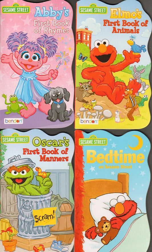 123 Sesame Street Board Books Pack of Four