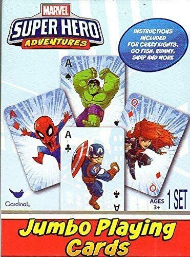 Marvel Super Hero Adventures - Jumbo Playing Cards - Classic card games Rummy