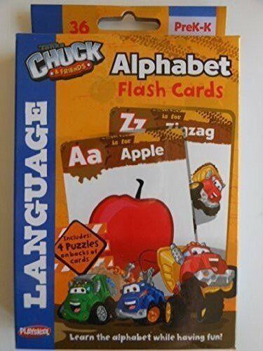 Tonka Chuck & Friends Flash Cards 36 Language Cards Ages Pre K-K