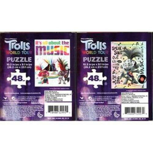 Trolls - 48 Pieces Jigsaw Puzzle (Set of 2)