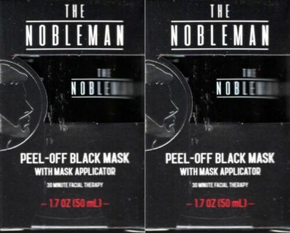 Peel -Off Black Mask with Applicator 30 minute Facial Therapy (Set of 2 Pack)