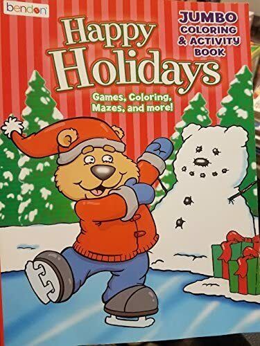Holiday JUMBO Coloring & Activity Book (Santa Cover)
