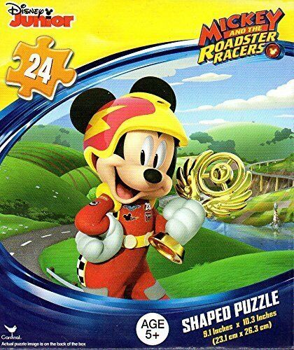 Disney Junior - Mickey and the Roadster Racers - 24 Pieces Shaped Jigsaw Puzzle