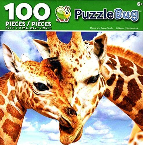 Puzzlebug Mama and Baby Giraffe 100 Piece Jigsaw Puzzle