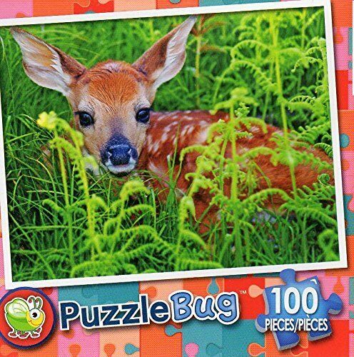 Newborn Whitetail Fawn - PuzzleBug - 100 Piece Jigsaw Puzzle