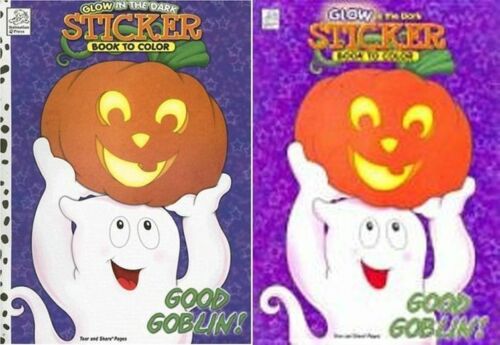 Good Goblin!: Glow in the Dark Sticker Book to Color - (Set of 2)