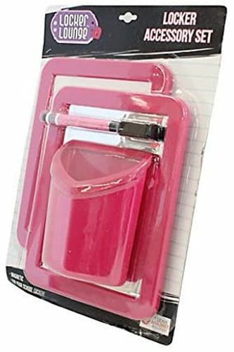 4 Piece Locker Accessory Set (PINK)