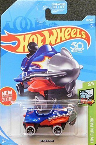 Hot Wheels 2018 Hw Fun Park 5/5 - Bazoomka (Blue)
