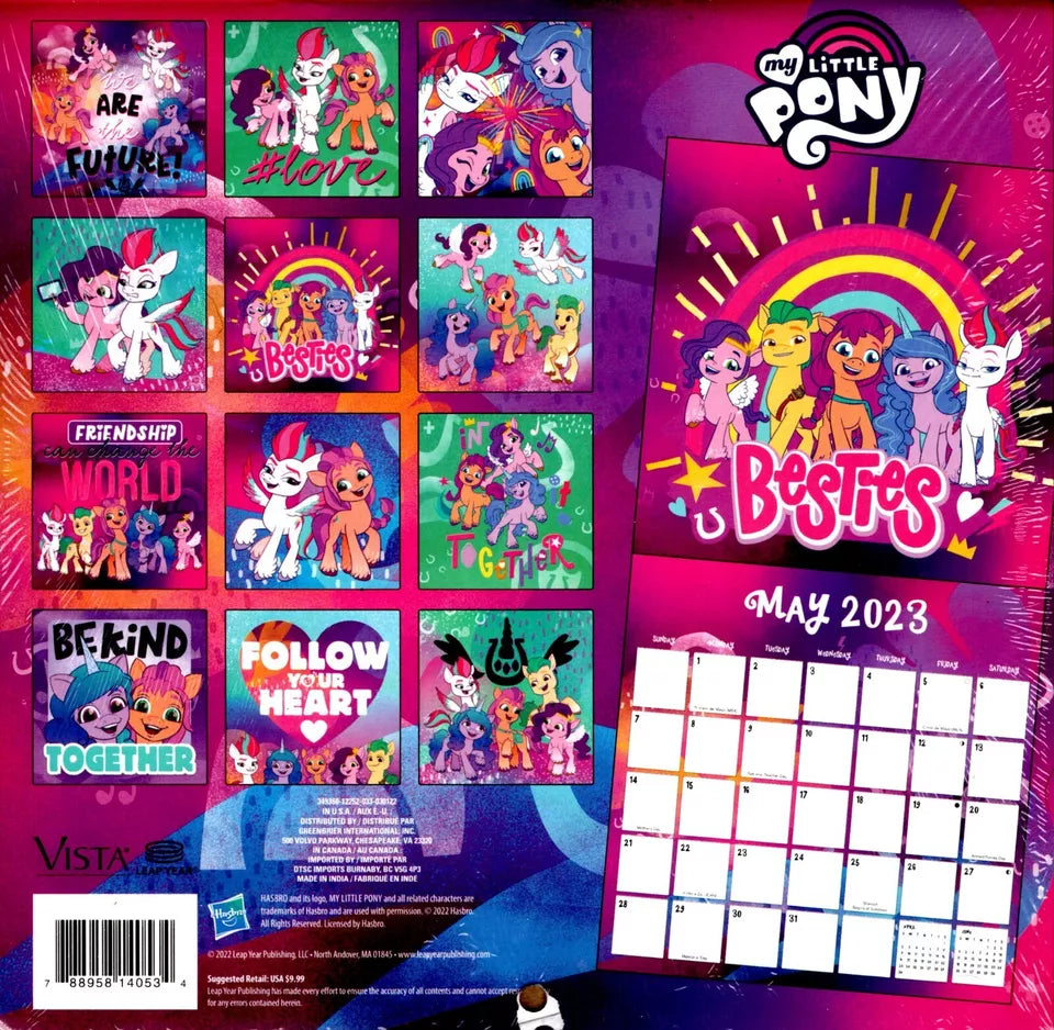 My Little Pony - 16 Month 2023 Wall Calendar