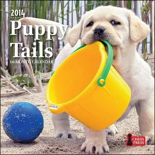 Puppy Tails 2014 Mini Wall Calendar