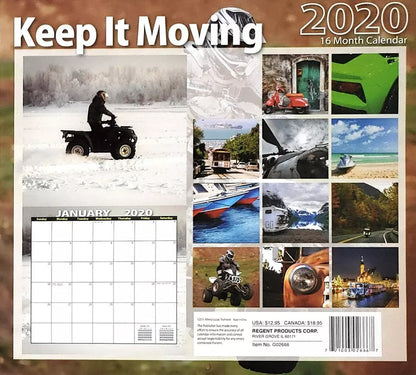 2020 Keep It Moving Full Size 16 Month Wall Calendar