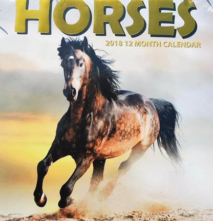2018 Horses Wall Calendar