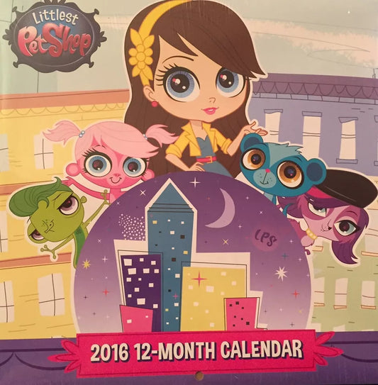 Littlest Pet Shop 2016 Square Wall Calendar