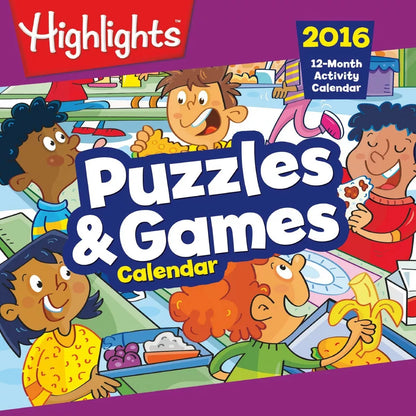 Highlights Puzzles & Games 2016 Wall Calendar