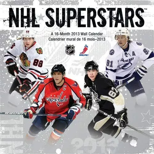 (12x12) NHL Superstars English/Francais 16-Month 2013 Wall Calendar