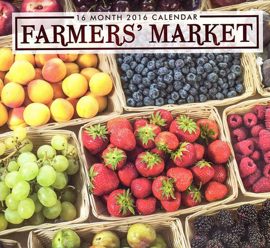 Farmers' Market - 2016-16 Month Wall Calendar
