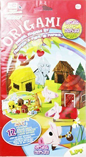 Fun Origami Set ~ 3 Little Pigs with 3D Colorful Playmat by LPF Puzzle