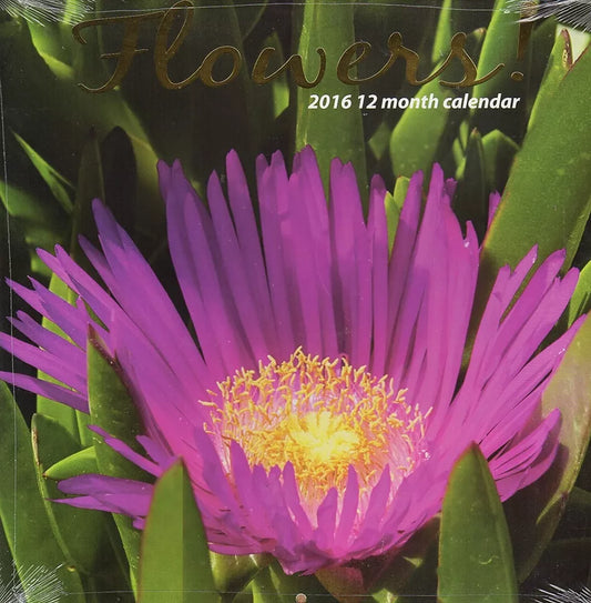 Flowers - 2016 12 Month Wall Calendar