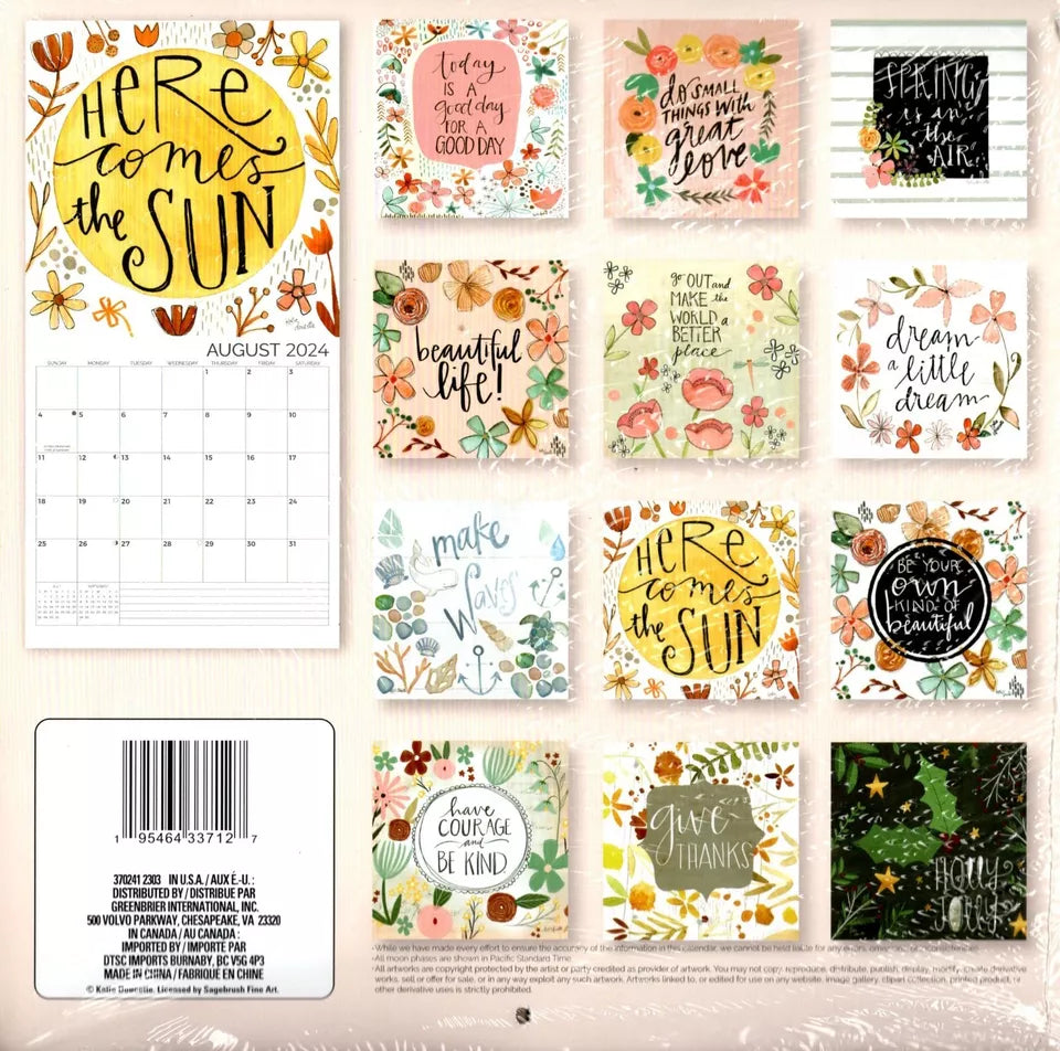 Beautiful Life - 2024 12-Month Wall Calendar