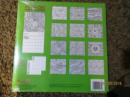 2017 Adult Coloring Calendar -Mandalas